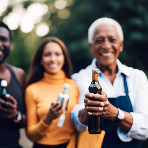 An image showcasing diverse individuals of different ages and backgrounds, radiating vitality and happiness