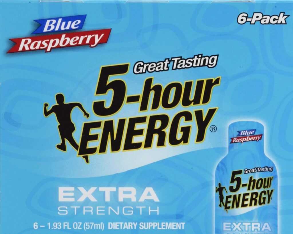 5 HOUR ENERGY EXTRA STRENGTH BLUE RASPBERRY LIQUID ENERGY SHOT PLASTIC BOTTLE 11.58 OZ - 0719410760061