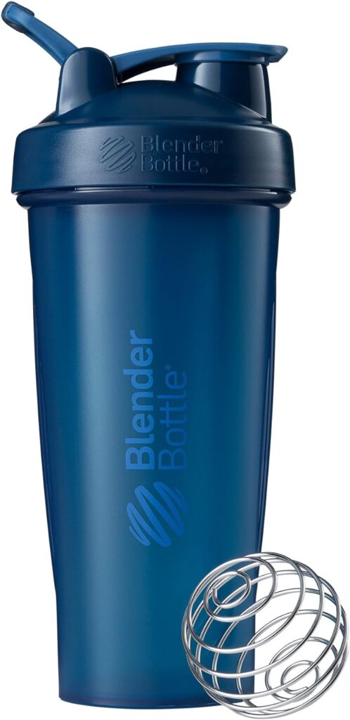 BlenderBottle Classic Shaker Bottle Perfect for Protein Shakes and Pre Workout, 28-Ounce, Navy