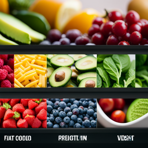 An image showcasing an array of vibrant, nutrient-rich foods like leafy greens, berries, avocados, and lean proteins, symbolizing the top 15 fat-burning foods