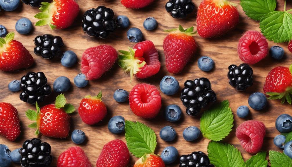 freshly picked ripe berries