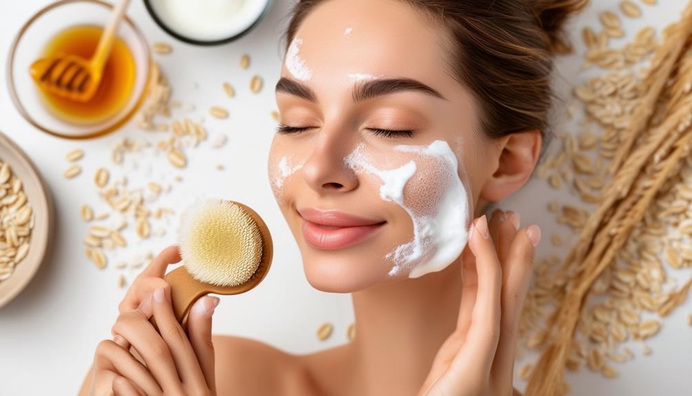 gentle skin scrubbing techniques