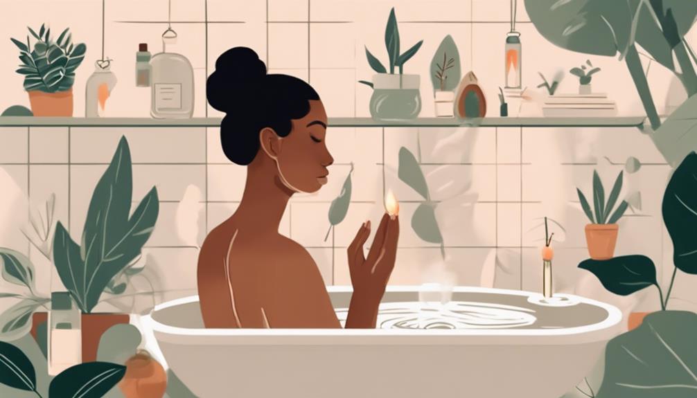 relaxing self care skincare routine