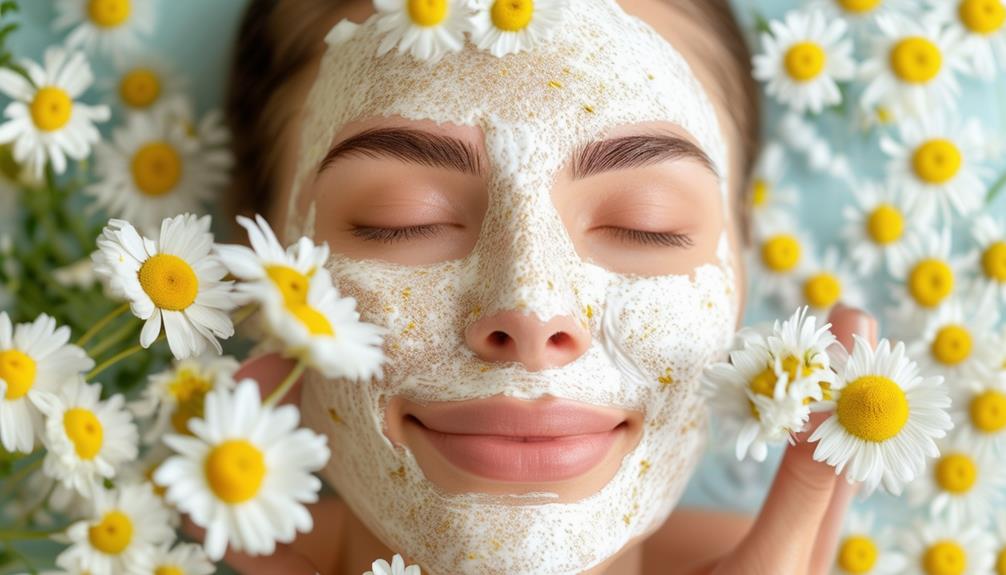 soothing chamomile infused skincare products