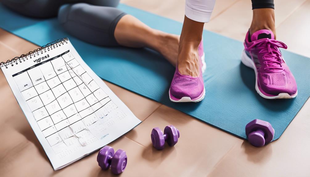 creating a fitness schedule