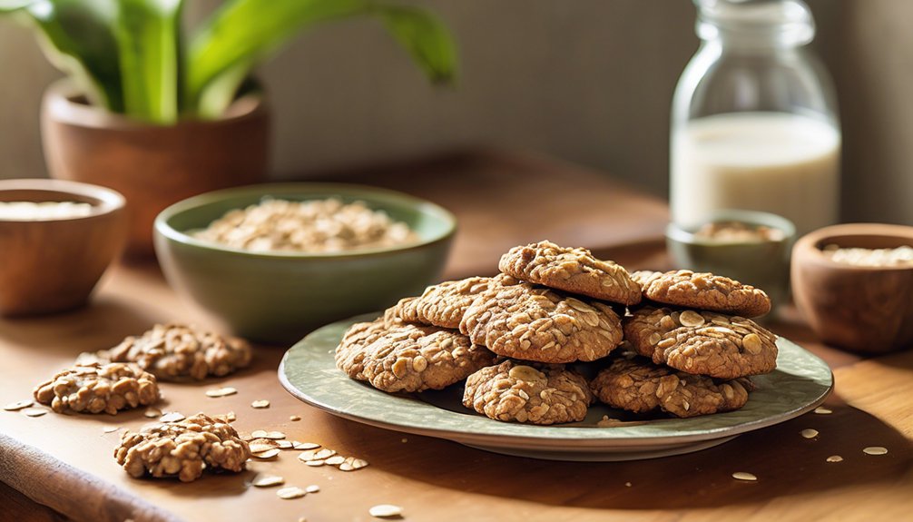 nutritious banana oat cookies