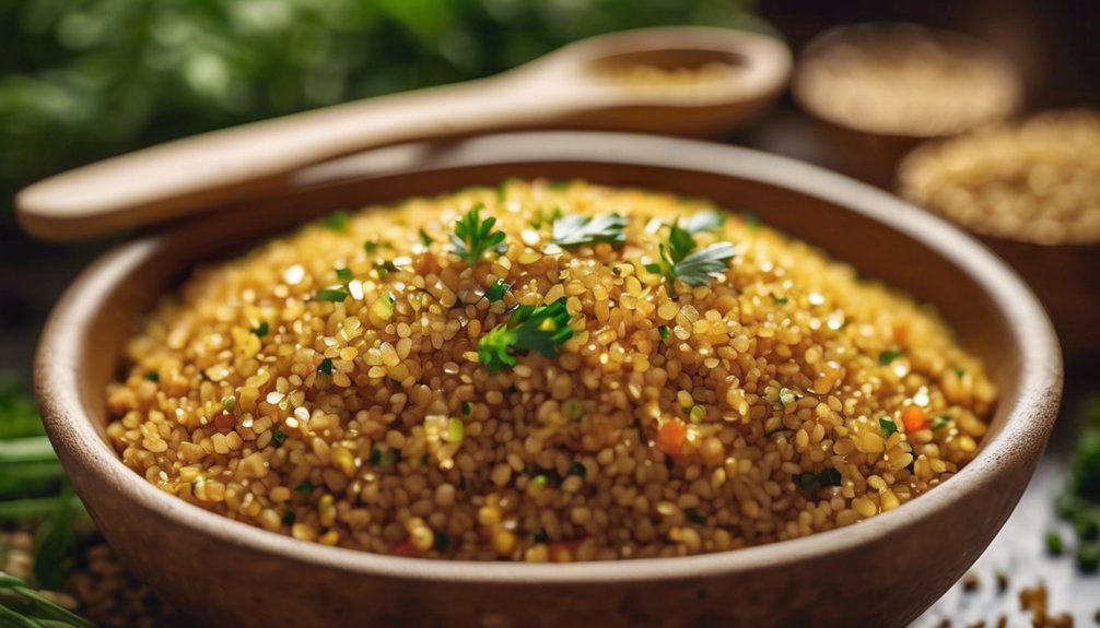nutty quick cooking grain