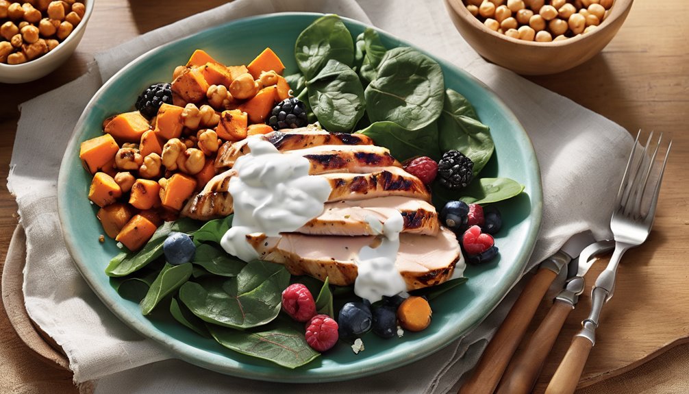 diverse high protein food choices